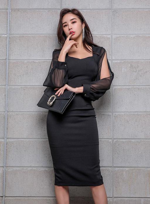 Cealia Black Dress - One Chic Store