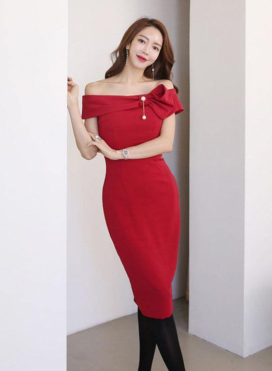 Charlotte Red Dress - One Chic Store